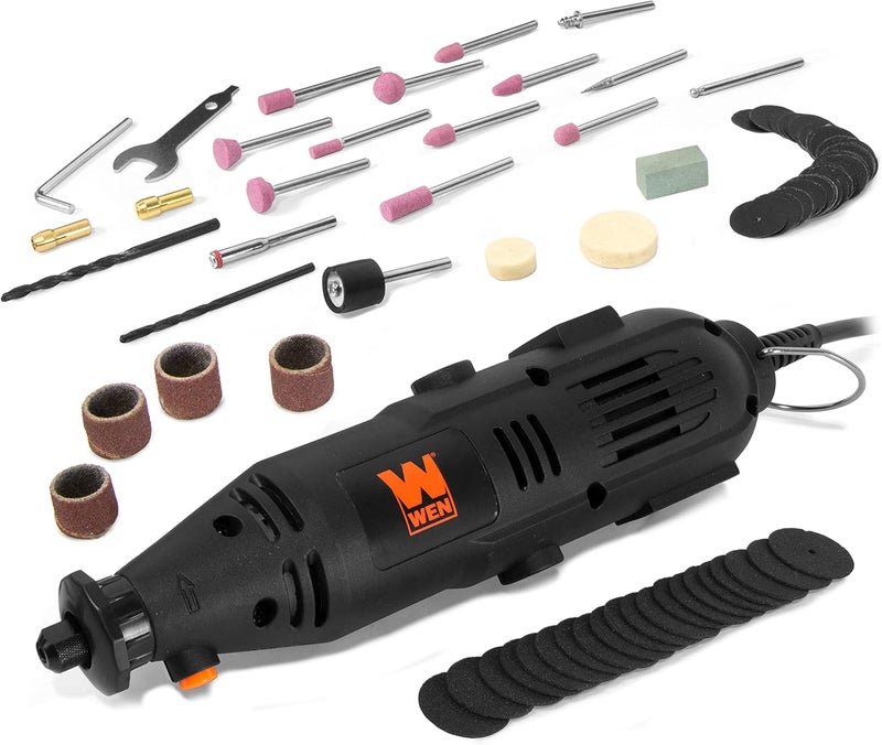 Wen 23101 1-Amp Variable Speed Rotary Tool with 100+ Accessories - Image 1